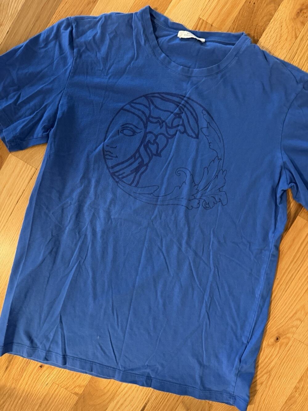 Versace Collection Mens T-Shirt Medusa Logo Medium